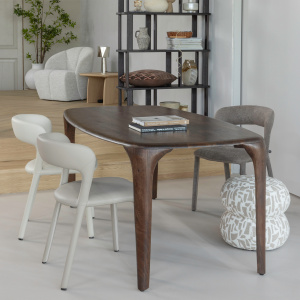 FIORE EETTAFEL MANGO HOUT DONKERBRUIN 190x95 CM