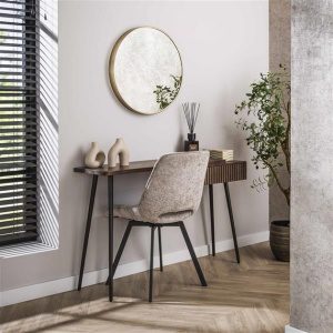 Hal-/kaptafel Carve 1 lade / Massief acacia bruin