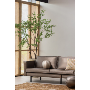 RODEO 3-ZITS BANK METALLIC KOPER BRUIN