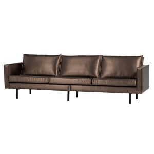 RODEO 3-ZITS BANK METALLIC KOPER BRUIN