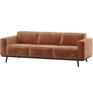 STATEMENT 3-ZITS BANK 230 CM CHENILLE VELVET TERRA
