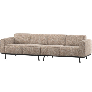 STATEMENT 4-ZITS BANK 280 CM LICHTBRUIN MELANGE