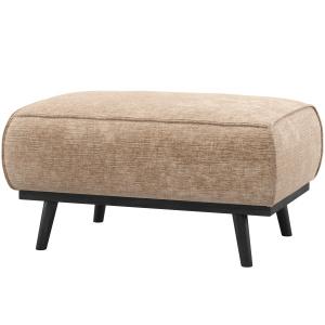 STATEMENT HOCKER CHENILLE VELVET PERZIKROZE