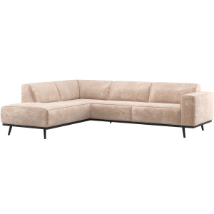 STATEMENT HOEKBANK LINKS CHENILLE VELVET NATUREL