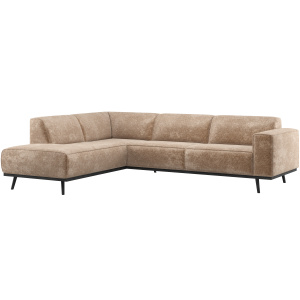 STATEMENT HOEKBANK LINKS CHENILLE VELVET TAUPE