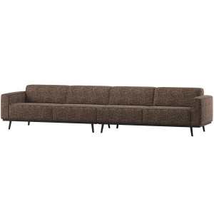 STATEMENT XL 4-ZITS BANK 372 CM BRUIN MELANGE