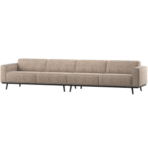 STATEMENT XL 4-ZITS BANK 372 CM LICHTBRUIN MELANGE